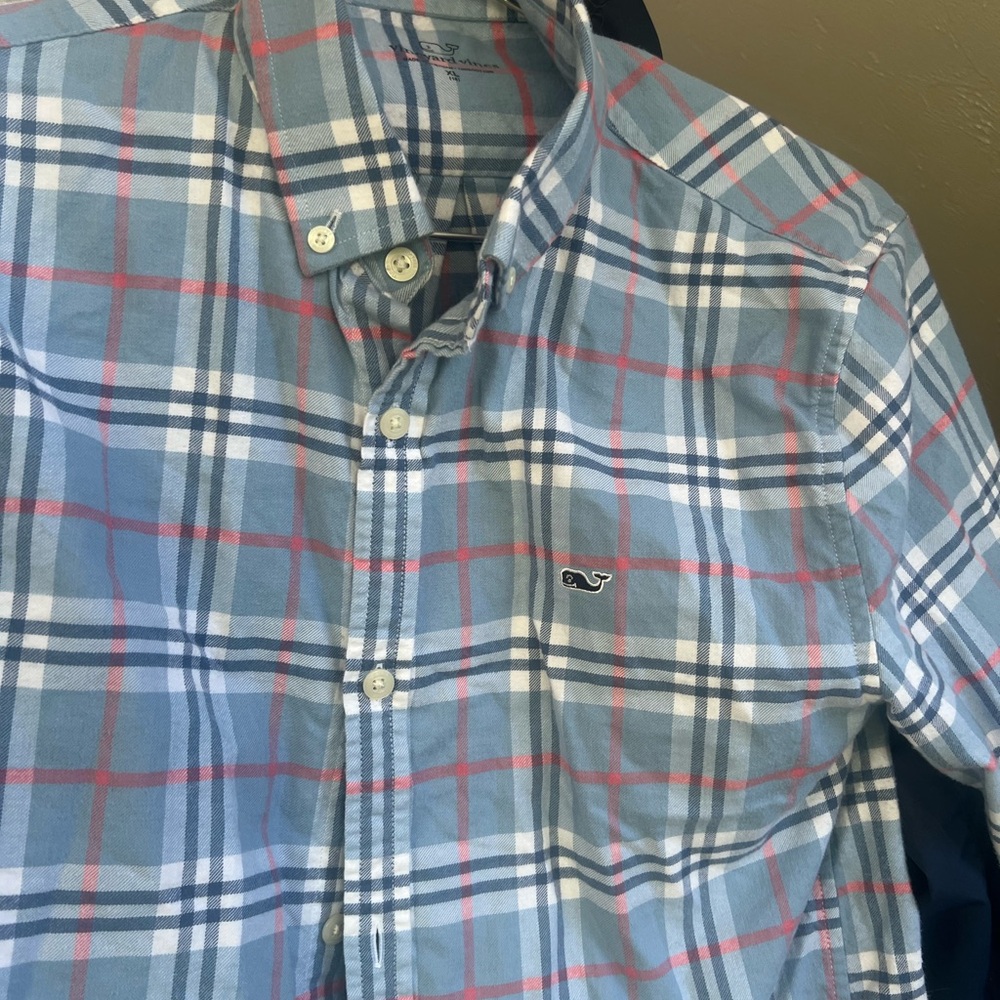 Vineyard Vines plaid Cotton button Down